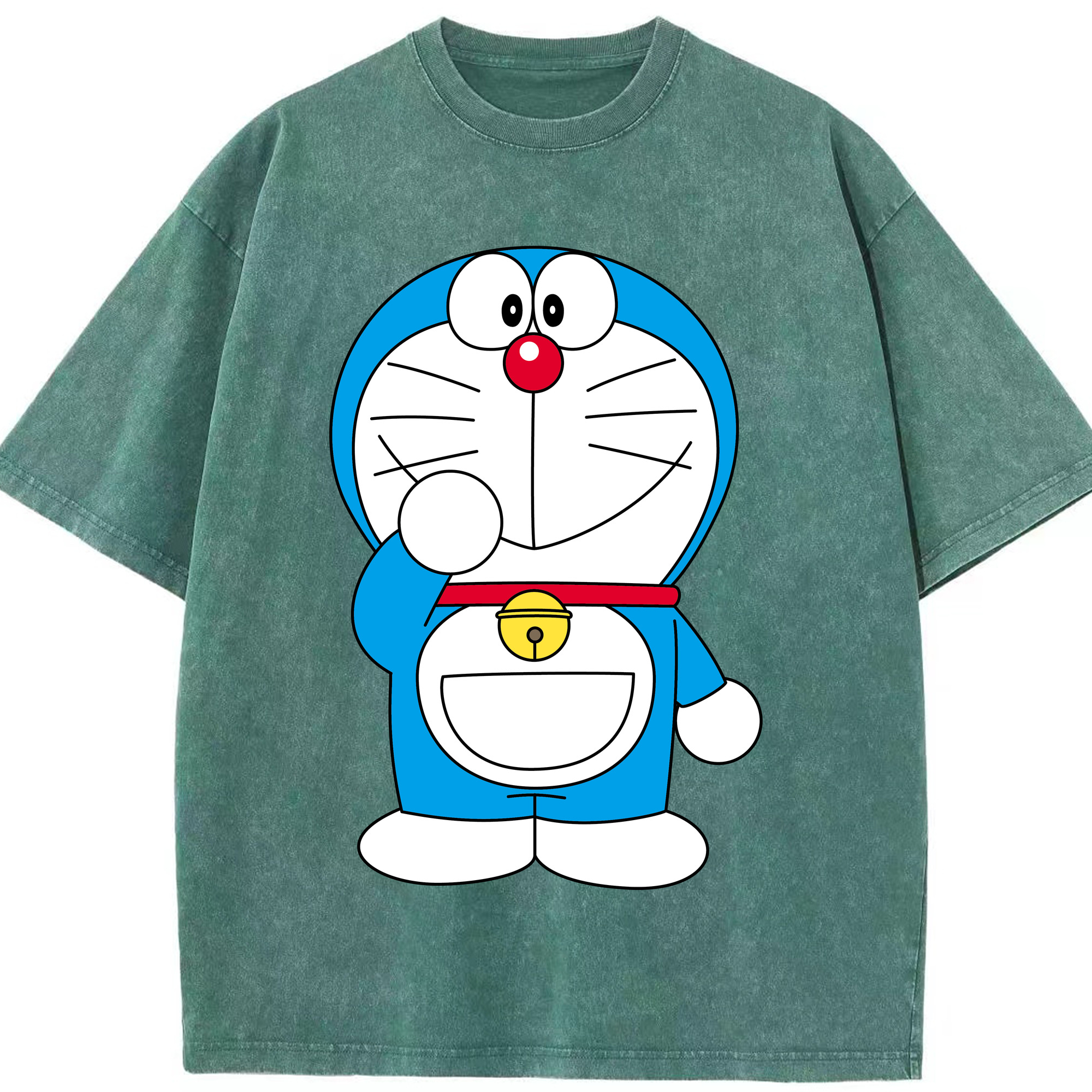 （画像用） ドラえもん Doraemon 綿100% ヴィンテージ風 半袖Tシャツ（フロントプリント）